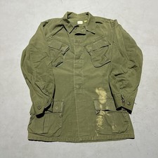 Vietnam War Jungle Fatigue Jacket Poplin Non Ripstop Small Long