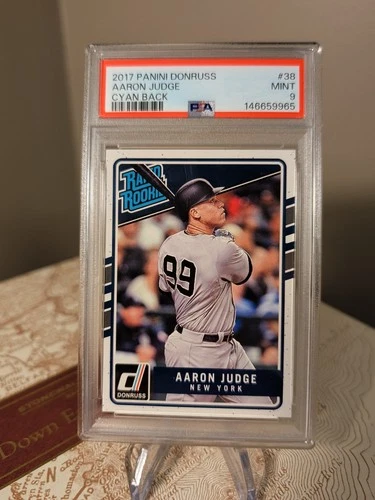 130201438 Aaron Judge 2017 Panini Donruss #38 Rookie RC Rated Rookie PSA 9