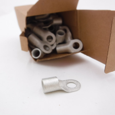 50 Pack Molex 2/0 AWG 1/2'' Stud Flat Ring Crimp Connectors 0191930341