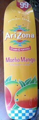 AriZona Tea Company Mucho Mango Skateboard Deck 8''x29'' New Sealed!!