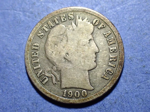 1900-S Barber Dime  Good+