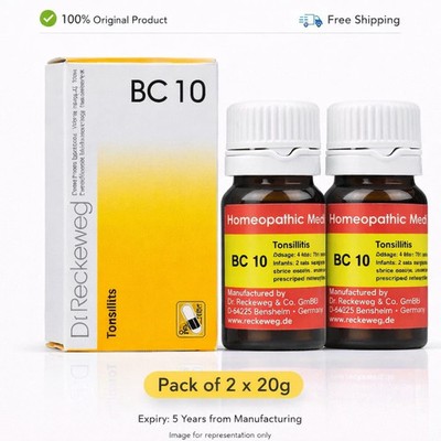 Dr Reckeweg BC 10 Tablets 20g Homeopathic General Wellness Support 2 Pack
