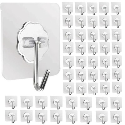 10 Haken selbstklebend stark klebend strapazierfähig Wand nahtlos wasserdicht Haken UK
