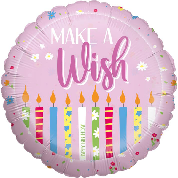 Folienballon Happy Birthday Rosa 45Cm Motiv2 Helium Geburtstag Deko Ballon Party-image