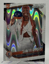 2025 Panini WNBA Prizm White Seismic Prizm Variation Saniya Rivers
