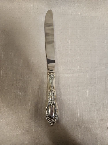 King Richard Towle Sterling Silver Dinner Knife 8 5/8" Stainless Blade