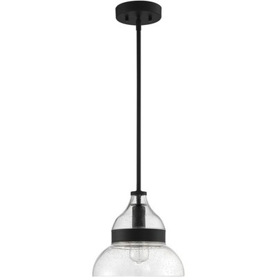 Craftmade P960FB1 Smyth 1 Light 10.5 inch Flat Black Mini Pendant Ceiling Light