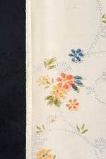 Vintage Japanese Tsumugi Silk Fabric Scrap – Kimono Textile Remnant