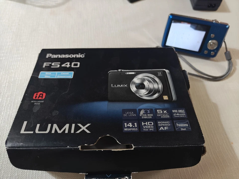 Panasonic Digital Camera Lumix DMC-FS40 14.1MP Blue Tested, photo 3 of 5