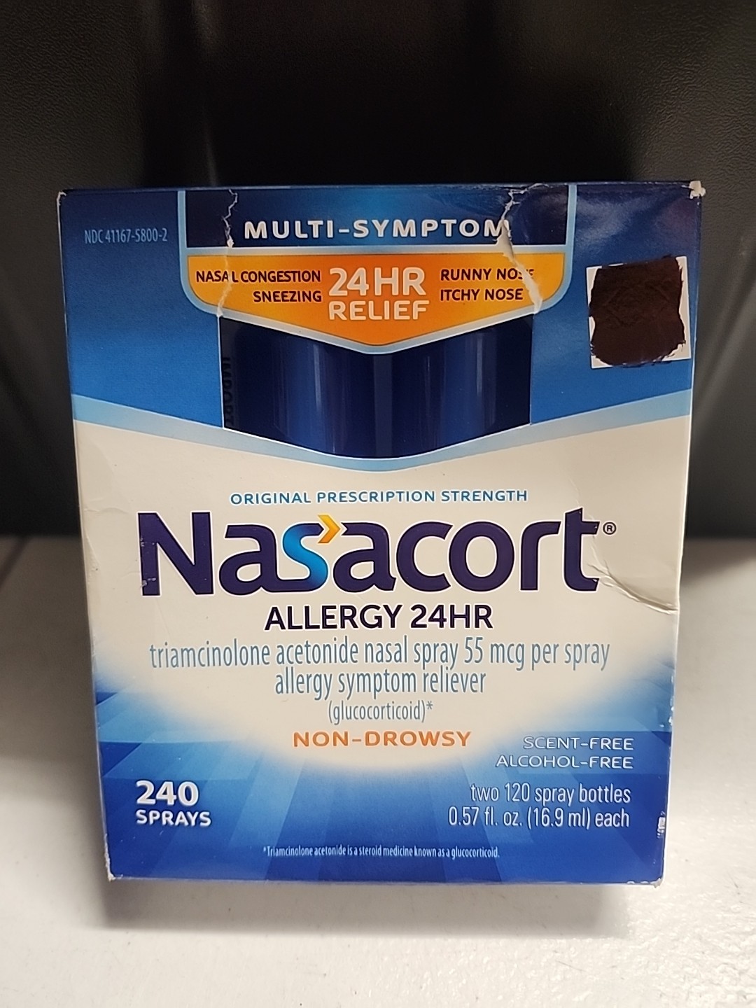 Nasacort 24hr Allergy Sprays 240 Sprays Exp 01/2028
