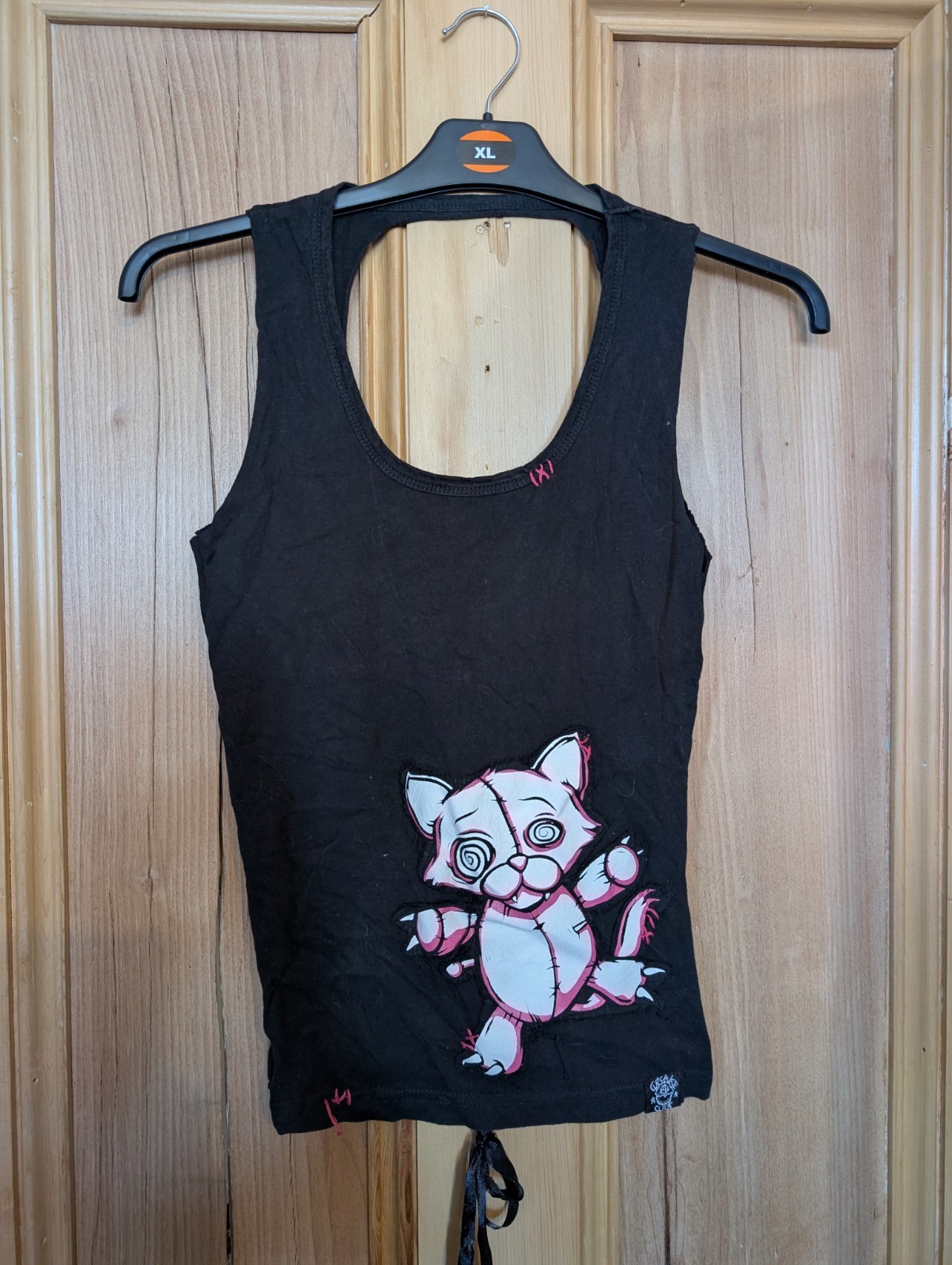 Cupcake Cult Vest Top, Small, Lacing Up Back, VGC