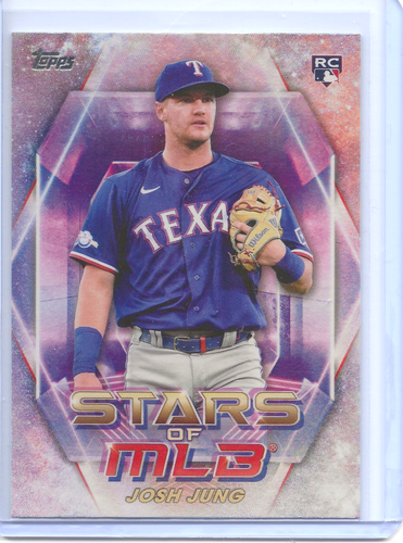 Josh Jung RC 2023 Topps Stars of MLB #SMLBC-56 Texas Rangers Rookie ...