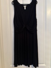 Soma - Black Sleeveless Midi Dress. Size XL