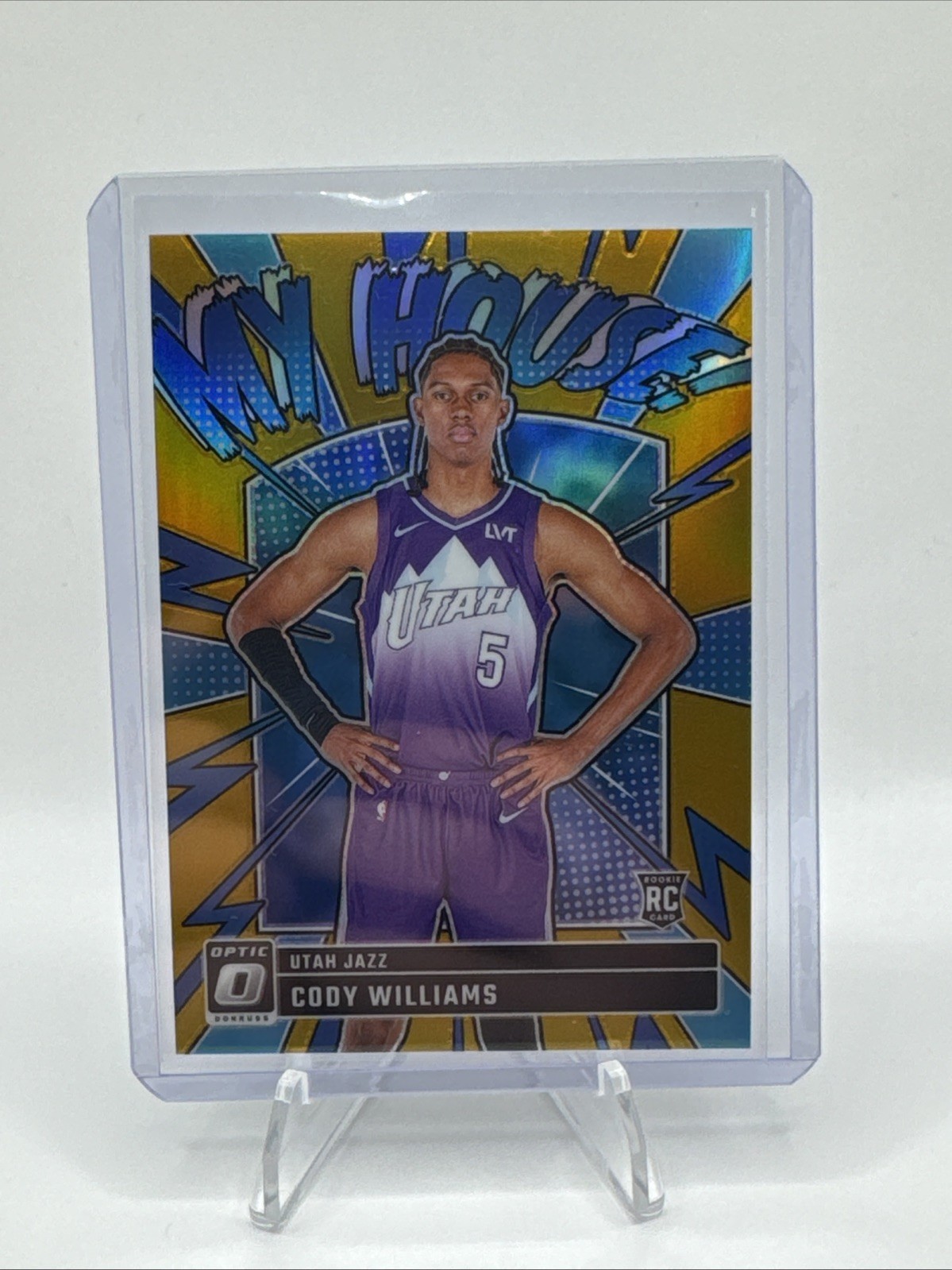 2024-25 Donriss Optic My House Cody Williams GOLD RC 7/10 🔥