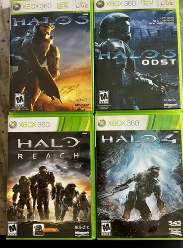 Halo XBOX 360 Games Lot Of 4 Halo