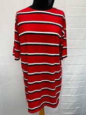 Prettylittlething Oversized Red Boyfriend Shirt Dress Size 4