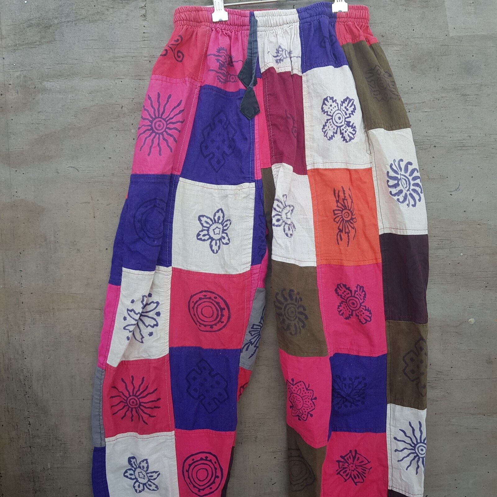 Everest Rainbow Patchwork Pants XL Multi Colour H… - image 2