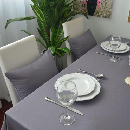 Plain Cotton Table Cloth Dining Kitchen Tablecloth Wedding Party Desk Cover Home - Picture 14 of 36