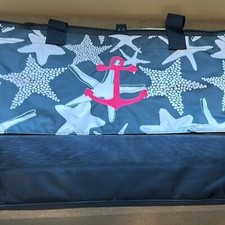 Nautical Tote Bag with Starfish and Anchor Design