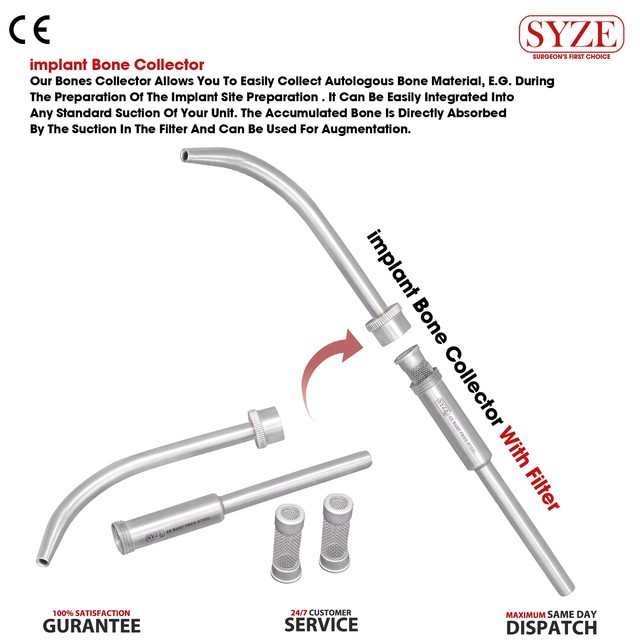 Dental Suction Tube Dentist Non Implant Bone Collector Oral