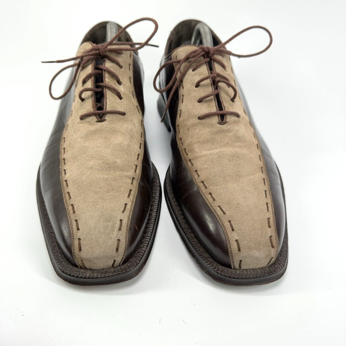 Mezlan Termoli Mens Size 10 W Brown Suede Leather Suede Bike  display picture 2