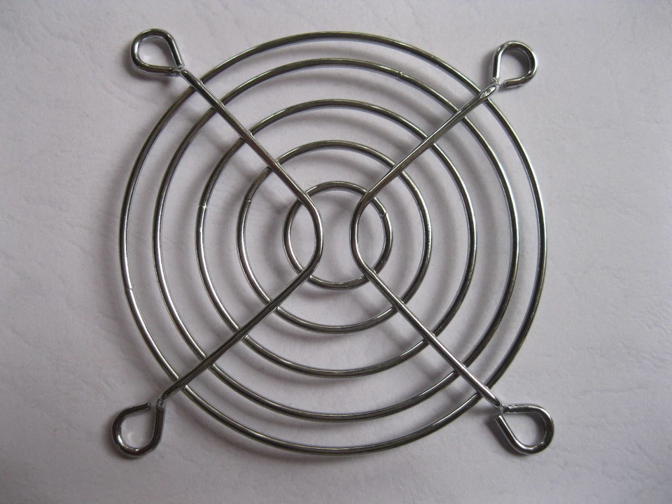 6 pcs DC Fan Grill Protector Silver Metal Finger Guard Used for 70mm Fan - Image 2 of 3