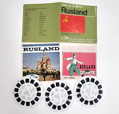 Vintage Säger View-Master C560 Stereo Bildern   Dutch Freigabe Russland Szenen