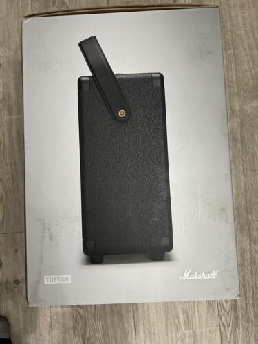 Marshall Tufton Bluetooth 5.0 portatile - altoparlante wireless - nero e ottone - NUOVO - Foto 1 di 5