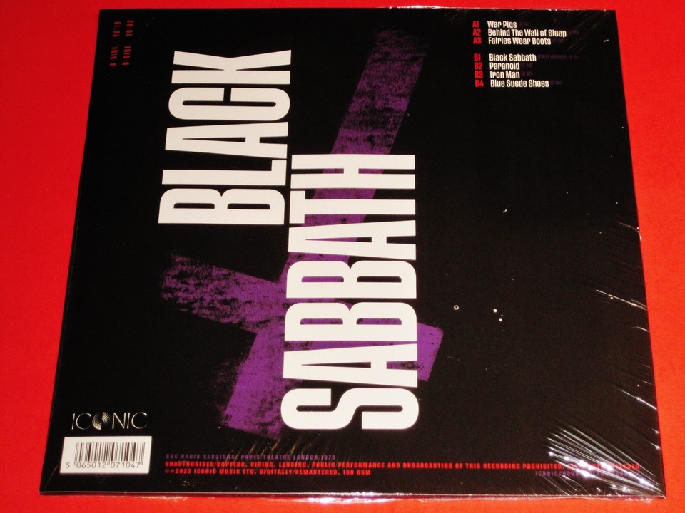 Black Sabbath: BBC Radio Sessions - Paris Theatre London 1970 LP Black ...