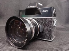   yMINT   z ROLLEIFLEX FILM CAMERA SL26  3 LENSES FROM JAPAN