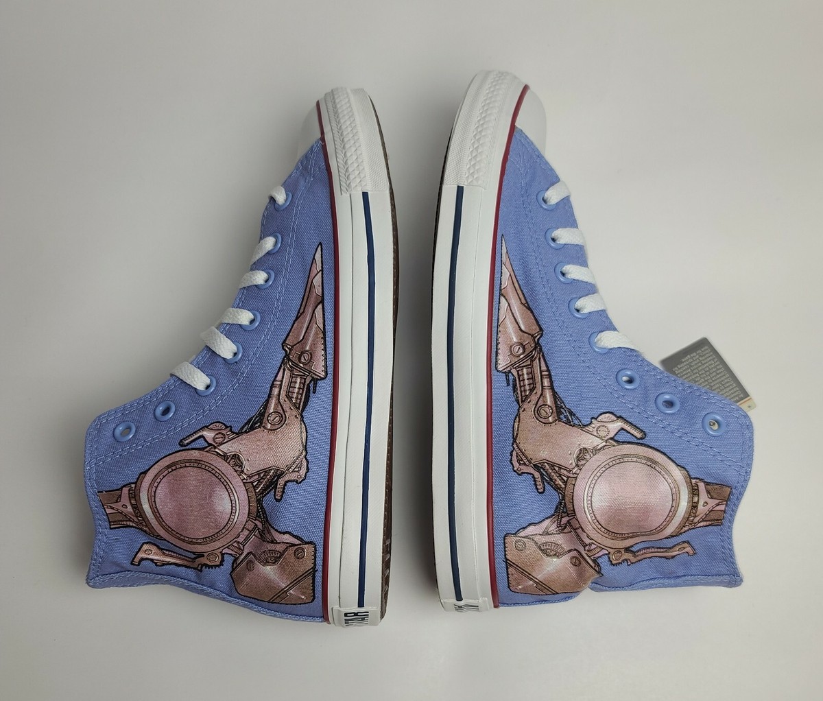 Converse All Star Nate Van Dyke Robot Foot Print Special 