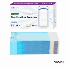 1000pc 3.5'' x 6.25'' Self Sealing Dental Sterilization Pouches Autoclave Bag