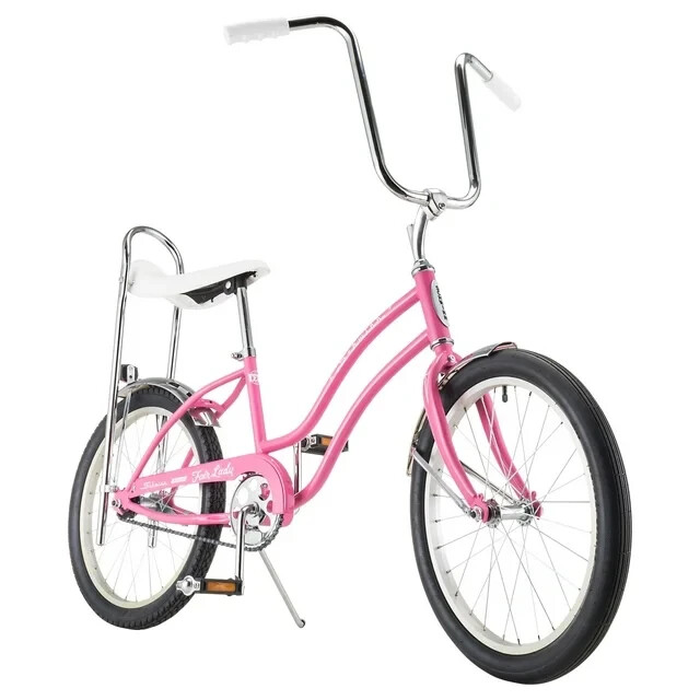 Kid's Classic Sting-Ray Bicycle with 20" Wheels, Single Speed Bike, Pink, Ages 6