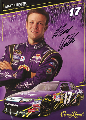 MATT KENSETH Signed NASCAR #17 Crown Royal PHOTO Roush Fenway