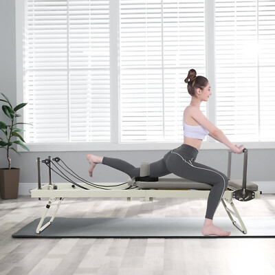 Pilates Reformer Machine Foldable Yoga Fitness Pilates Exercise Equipment 120kg