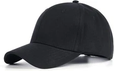 Zylioo XXL High Crown Baseball Cap,Oversized Structured Dad XX-Large, Black 