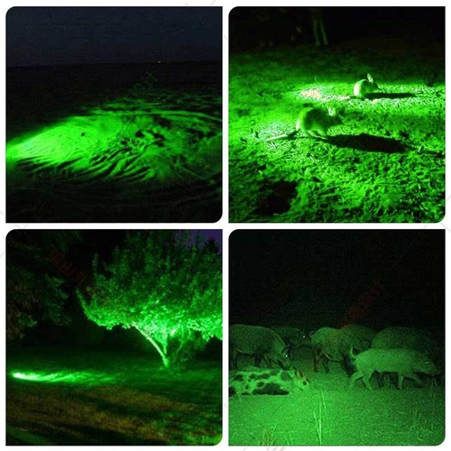 USB Rechargeable Red/Green LED Flashlight Pistol Light w/ Laser Sight 20mm Rail - Picture 14 of 20