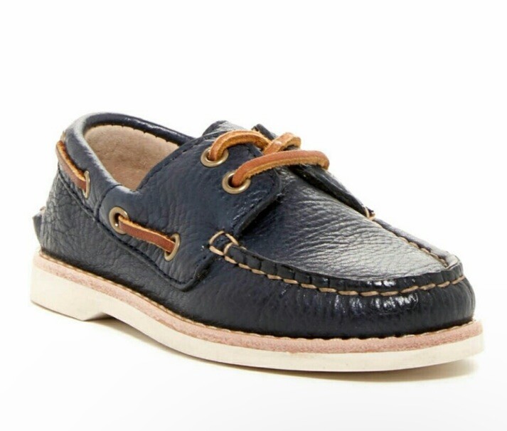 Frye Boys Sully Boat Slip On Pebbled Leather Moccasin Shoes  display picture 1