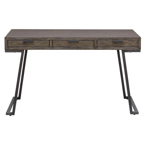 Uttermost Comrade Contemporary Wood and Metal Desk in Woodtone Gray - Picture 4 of 9