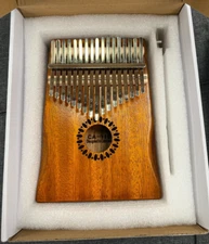 Kalimba Thumb Piano 10 Keys/17 Keys Portable Mbira Finger Piano w/access. NEW