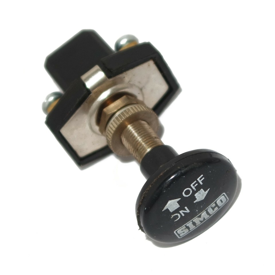 Long On Off Push Pull Switch 12v 5AMP + Screws Terminals Long Thread ...