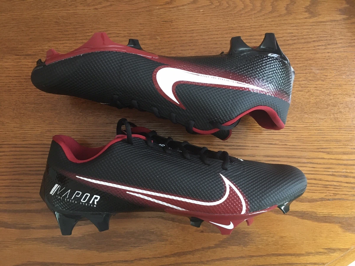 Nike Vapor Edge Pro 360 Football Cleats Black Red CV6349 007 Men s Size 13 NEW