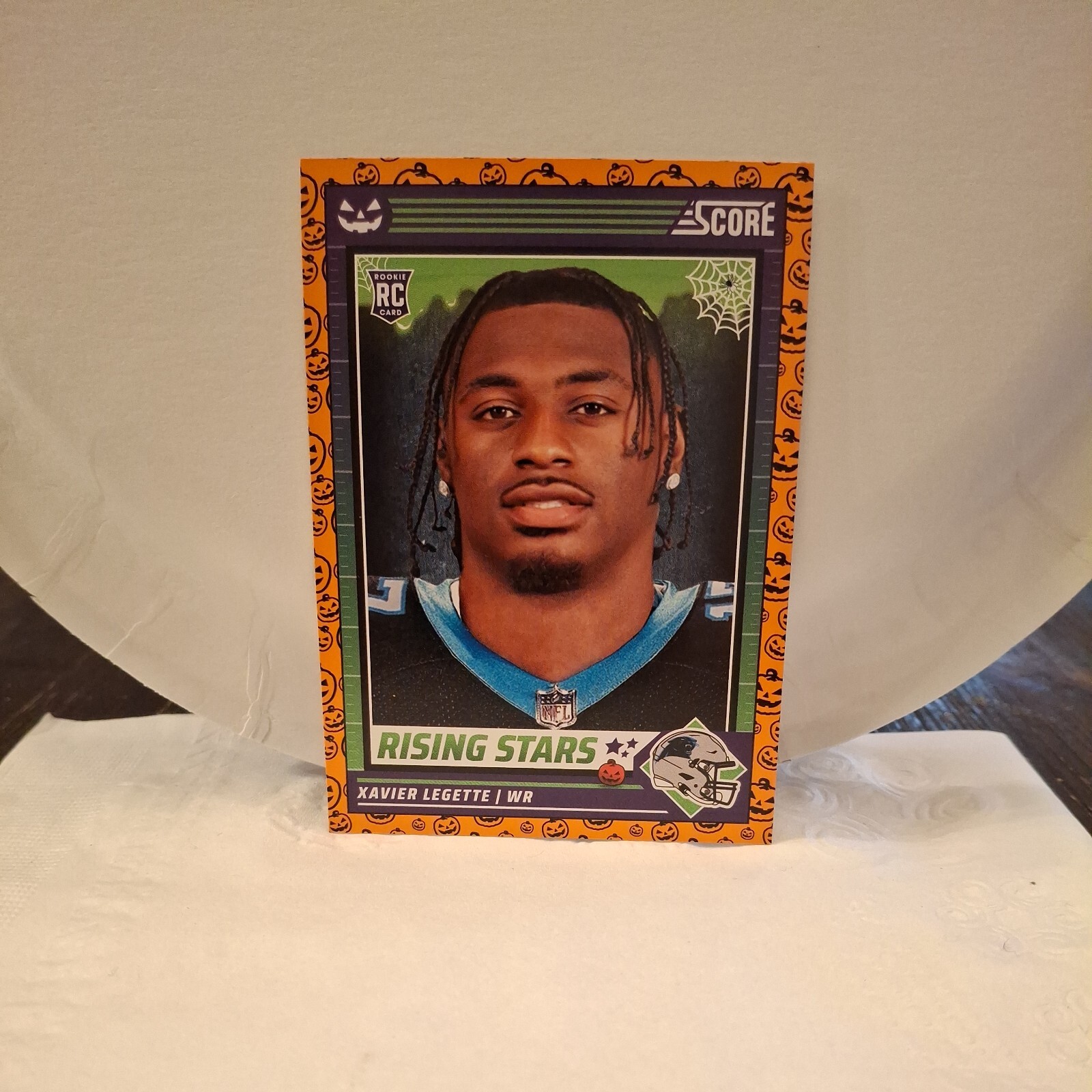 Xavier Legette Orange Pumpkins Rookie RC 2024 Score A Treat Card #49 Panthers