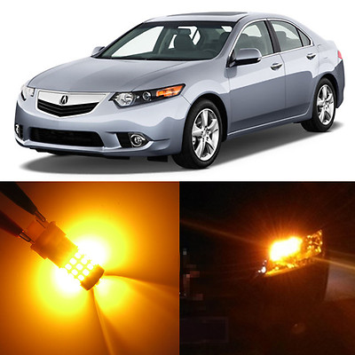 Alla Lighting Front Turn Signal Light 7528 Amber LED Bulbs for 2009~14 Acura TSX