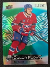 Cole Caufield 2024-25 UD Allure Color Flow Green-Blue Card #CFL-16