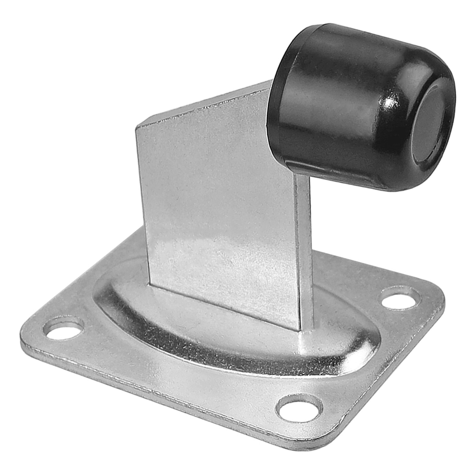 Door Stopper with Rubber Buffer 100 x 80 Door Stop Floor Stop Zinc-Plated