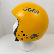 Vintage 1970s Jofa Ice Hockey Helmet Yellow Open Face Sweden for Display Only
