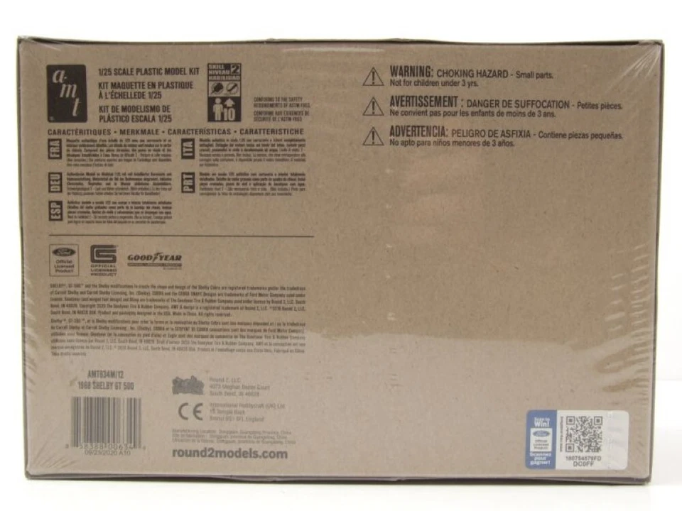 Ford Shelby MUSTANG Gt 500 1968 Kit Modellismo Plastica Modellino Auto 1:25 AMT - Immagine 2 di 4