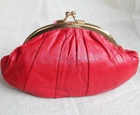 Triple Fold Genuine Soft Leather Large Coin Purse Clutch Women's Change Wallets