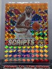 2020-21 John Salmons Mosaic Orange Prizm Scripts Auto Autograph #SC-JSA Bulls
